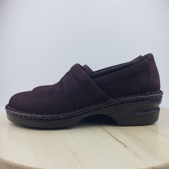 B.O.C. Corduroy Clog Shoes Women's Size 10M Brown Comfort Slip on Retro Boho - Picture 2 of 15